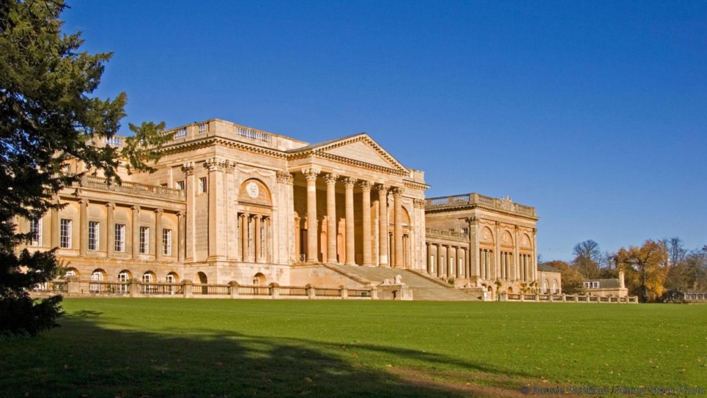 A2EFNJ South Front of Stowe School Buckinghamshire England UK. Image shot 2006. Exact date unknown.