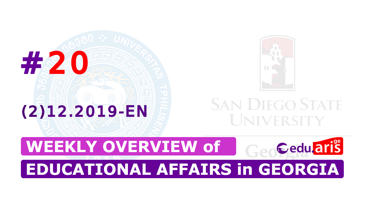 [20-12(2).2019-EN] Weekly Overview Of Educational Affairs In Georgia ...