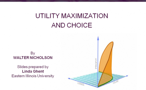 Utility Maximization and Choice - პრეზენტაცია edu.aris.ge-ზე